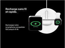 Charger l&#39;image dans la galerie, BELKIN Chargeur sans fil Boostcharge Pro Magsafe 3-en-1 Qi2 15W Blanc (WIZ009vfWH-V2)
