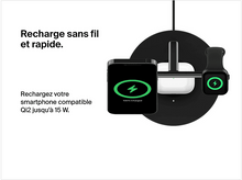 Charger l&#39;image dans la galerie, BELKIN Chargeur sans fil Boostcharge Pro Magsafe 3-en-1 Qi2 15W Noir (WIZ009vfBK-V2)
