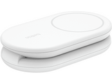 BELKIN Chargeur sans fil BoostCharge Qi2 15W Pied Magnétique 2-in-1 Blanc (WIZ028vfWH)