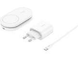 BELKIN Chargeur sans fil BoostCharge Qi2 15W Pied Magnétique 2-in-1 Blanc (WIZ028vfWH)