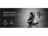 BELKIN Chargeur sans fil BoostCharge Qi2 15W Pied Magnétique 2-in-1 Blanc (WIZ028vfWH)
