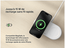 Charger l&#39;image dans la galerie, BELKIN Chargeur sans fil magnétique Boostcharge PRO 2-en-1 Qi2 15W Blanc (WIZ021vfWH)
