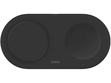 Charger l&#39;image dans la galerie, BELKIN Chargeur sans fil magnétique Boostcharge Pro 2-en-1 Qi2 15W Noir (WIZ021vfBK)
