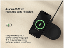 Charger l&#39;image dans la galerie, BELKIN Chargeur sans fil magnétique Boostcharge Pro 2-en-1 Qi2 15W Noir (WIZ021vfBK)
