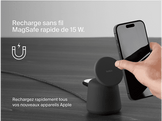 BELKIN Chargeur sans fil Magsafe Boostcharge Pro 2-en-1 15W Noir (WIZ020VFH36)