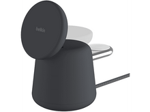 Charger l&#39;image dans la galerie, BELKIN Chargeur sans fil Magsafe Boostcharge Pro 2-en-1 15W Noir (WIZ020VFH36)
