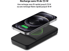 Charger l&#39;image dans la galerie, Un socle de chargement noir avec un téléphone dessus et du texte.
