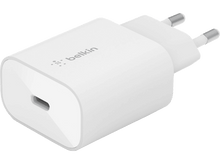 Charger l&#39;image dans la galerie, Un chargeur USB-C Belkin blanc.
