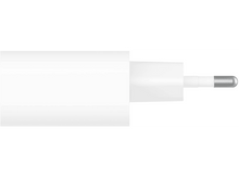 Charger l&#39;image dans la galerie, Chargeur blanc avec embout argenté, fond blanc.
