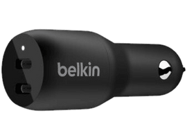 BELKIN Chargeur voiture 2 x USB-C Noir (CCB002btBK)