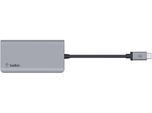 Charger l&#39;image dans la galerie, BELKIN Hub USB-C Multiport 4-in-1 Argenté (AVC006BTSGY)
