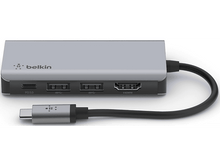 Charger l&#39;image dans la galerie, BELKIN Hub USB-C Multiport 4-in-1 Argenté (AVC006BTSGY)
