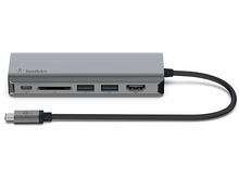 Charger l&#39;image dans la galerie, BELKIN Hub USB-C Multiport 6-in-1 (AVC008BTSGY)
