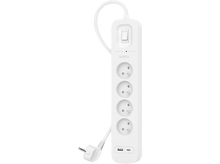 Charger l&#39;image dans la galerie, BELKIN Multiprise parafoudre 4 prises + ports USB-C / USB-A Blanc (SRB001CA2M)
