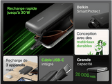 BELKIN Powerbank 20k 30W USB-C Noir