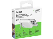 Charger l&#39;image dans la galerie, BELKIN Powerbank 8k Qi2 MagSafe Compatible avec kickstand Blanc (BPD007btWH)
