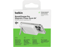 Charger l&#39;image dans la galerie, BELKIN Powerbank 8k Qi2 MagSafe Compatible avec kickstand Blanc (BPD007btWH)
