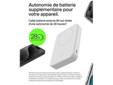 BELKIN Powerbank 8k QI2 MagSafe Compatible avec kickstand Blanc (BPD007BTWH)