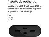 BELKIN Powerbank Boostcharge 27000mAh 32W Noir (BPB016btBK)