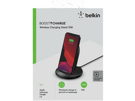 BELKIN Station de charge sans fil Boost Charge Stand Noir (WIB002VFBK)