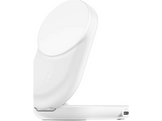 BELKIN UltraCharge 25 W Qi2 Chargeur sans fil magnétique 2-en-1 avec port USB-C Blanc