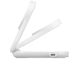 BELKIN UltraCharge 25 W Qi2 Chargeur sans fil magnétique 2-en-1 avec port USB-C Blanc