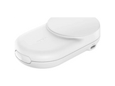 BELKIN UltraCharge 25 W Qi2 Chargeur sans fil magnétique 2-en-1 avec port USB-C Blanc