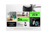 BELKIN UltraCharge Pro 25 W Qi2 Chargeur sans fil magnétique 3-en-1 Anthracite