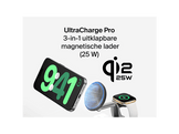 BELKIN UltraCharge Pro 25 W Qi2 Chargeur sans fil magnétique 3-en-1 Sable