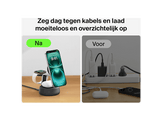 BELKIN UltraCharge Pro 25 W Qi2 Chargeur sans fil magnétique 3-en-1 Sable