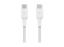 Charger l'image dans la galerie, BELKIN USB-C vers USB-C 240 W 2.0, tressé PCR 2M WHITE
