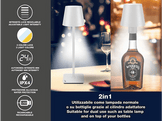 BEPER Lampe de table rechargeable 2-en-1 USB-C Blanc (P201UTP119)