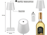 BEPER Lampe de table rechargeable 2-en-1 USB-C Blanc (P201UTP119)