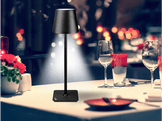 BEPER Lampe de table rechargeable 2-en-1 USB-C Noir (P201UTP118)