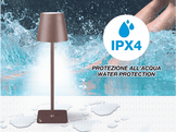 BEPER Lampe de table rechargeable USB-C 2-en-1 Bronze (P201UTP120)