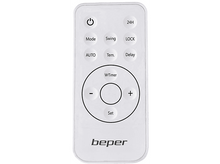 Charger l&#39;image dans la galerie, Une télécommande blanche avec divers boutons, dont l&#39;alimentation, le mode et le volume.
