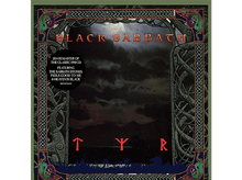 Charger l&#39;image dans la galerie, Pochette d&#39;album: Black Sabbath. Image d&#39;un paysage sombre. Texte: BLACK SABBATH TYR.
