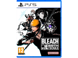 Jaquette du jeu Bleach. Personnages en action avec une épée. Logo PS5 en haut.