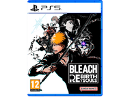 Jaquette du jeu Bleach. Personnages en action avec une épée. Logo PS5 en haut.