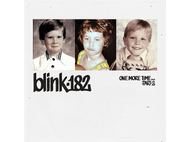 Pochette de l'album 'blink-182 - One More Time...' avec trois photos d'enfance des membres du groupe.