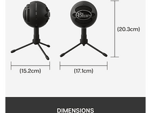 Charger l&#39;image dans la galerie, BLUE MIC Microphone pour Streaming USB Snowball Ice Noir (988-000172) Microphone

