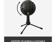 Charger l&#39;image dans la galerie, BLUE MIC Microphone pour Streaming USB Snowball Ice Noir (988-000172)
