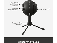 Charger l&#39;image dans la galerie, BLUE MIC Microphone pour Streaming USB Snowball Ice Noir (988-000172) Microphone
