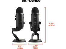 Charger l&#39;image dans la galerie, BLUE MIC Microphone de streaming Yeti USB Noir (988-000229)
