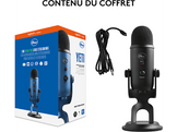 BLUE MIC Microphone de streaming Yeti USB Noir (988-000229)