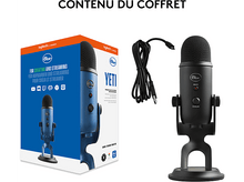 Charger l&#39;image dans la galerie, BLUE MIC Microphone de streaming Yeti USB Noir (988-000229)
