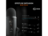 BLUE MIC Microphone de streaming Yeti USB Noir (988-000229)