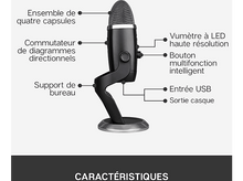 Charger l&#39;image dans la galerie, Un microphone noir et argenté avec des composants étiquetés. La base est sur une surface blanche.

