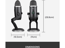 Charger l&#39;image dans la galerie, BLUE MIC Microphone pour Streaming USB Yeti X Noir (988-000244)
