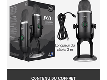 Charger l&#39;image dans la galerie, BLUE MIC Microphone pour Streaming USB Yeti X Noir (988-000244)
